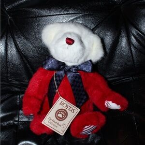 Boyds Bears Red and White Stuffed Animal